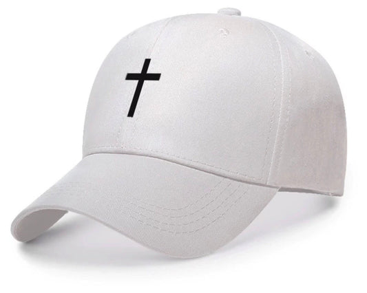 Christian Cross Embroidered Cotton Baseball Cap - Unisex Dad Hat