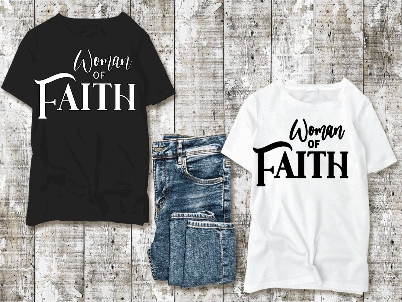 Woman of Faith T-Shirt: Christian Bible Verse Apparel