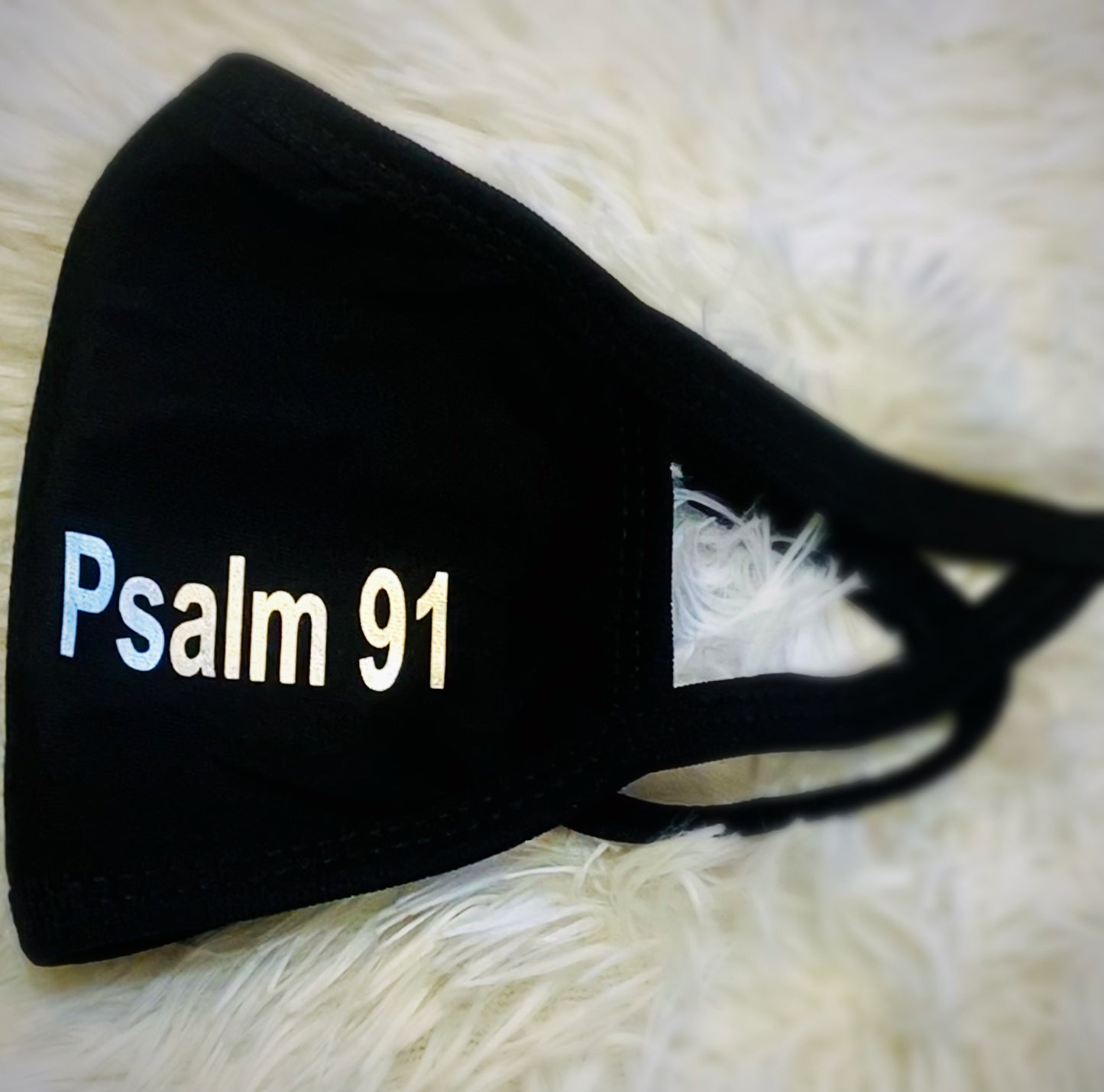 Psalm 91 Face Mask: Christian Cotton Washable Reusable Mask