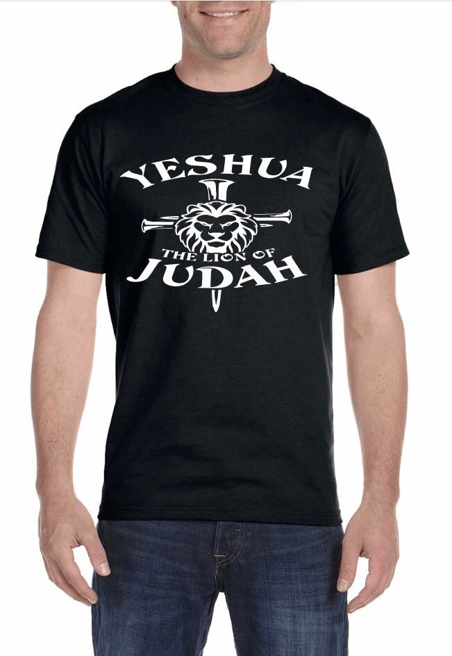 Yeshua Lion of Judah Unisex T-Shirt: Hebrew Christian Tee