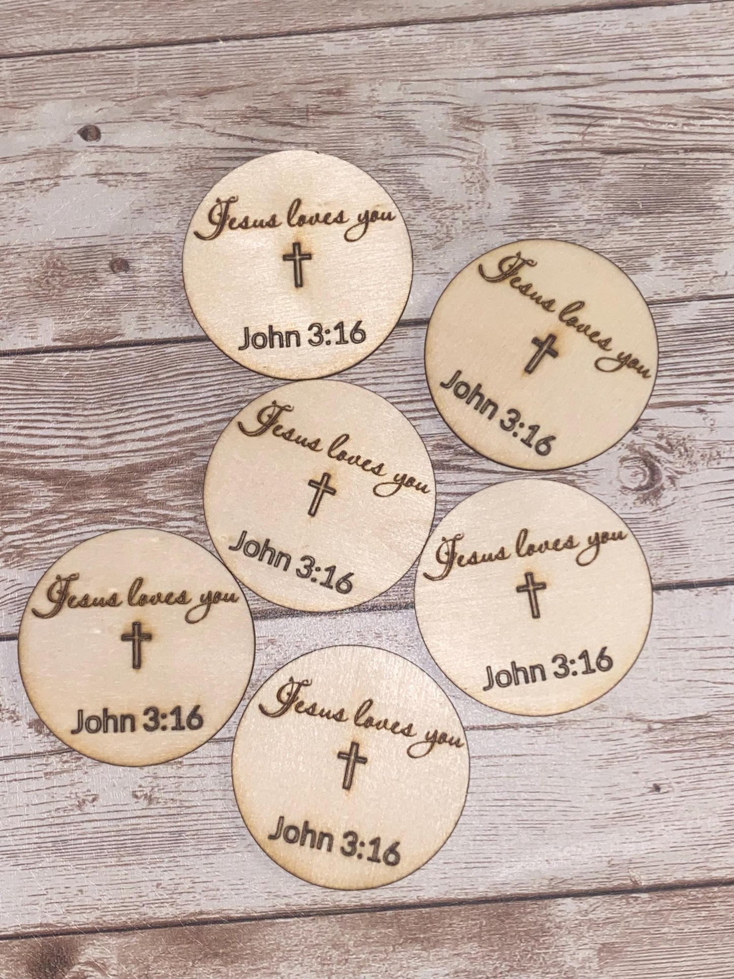 Jesus Loves You John 3:16 Faith Tokens
