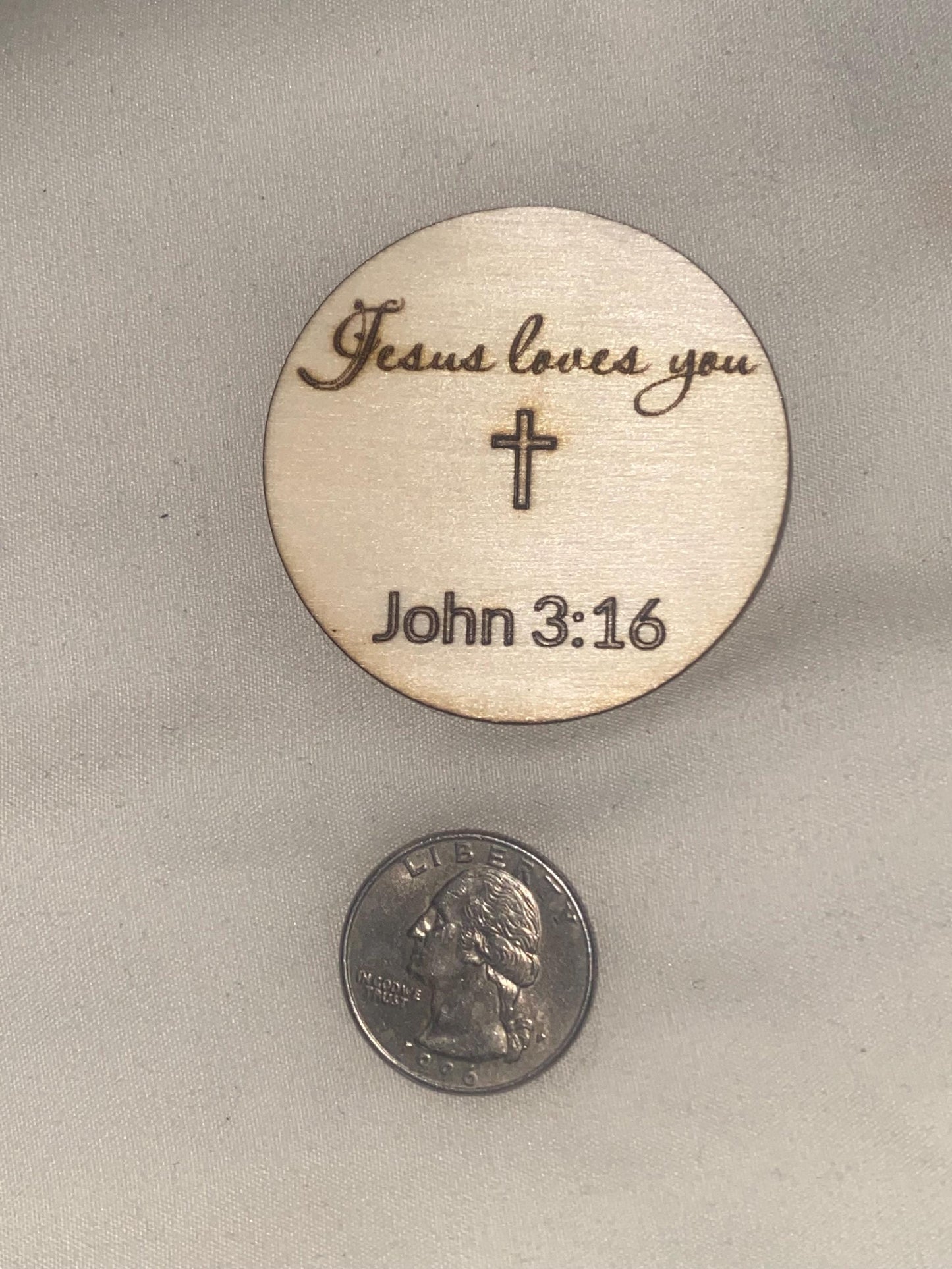 Jesus Loves You John 3:16 Faith Tokens