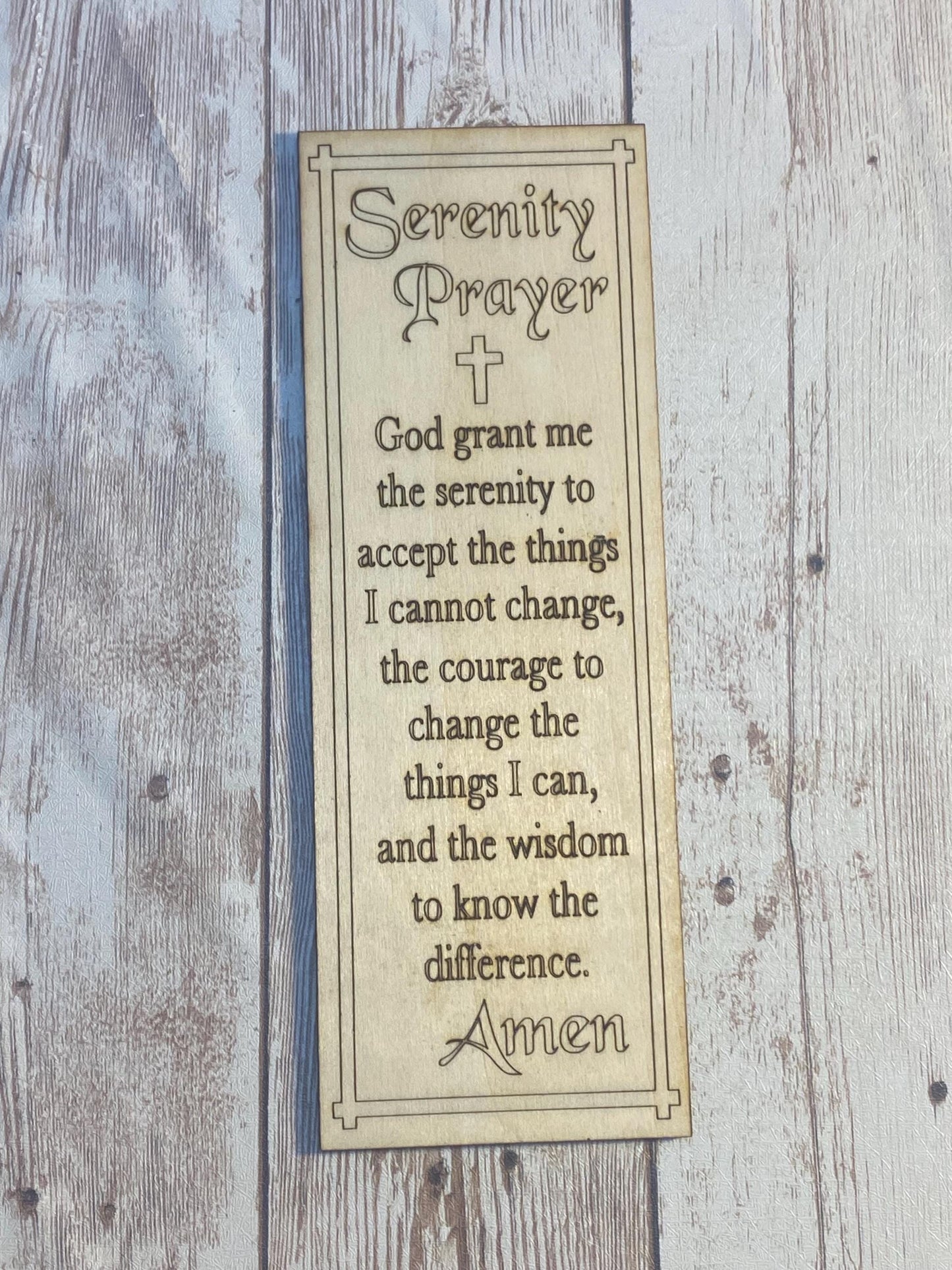 Serenity Prayer Bookmark