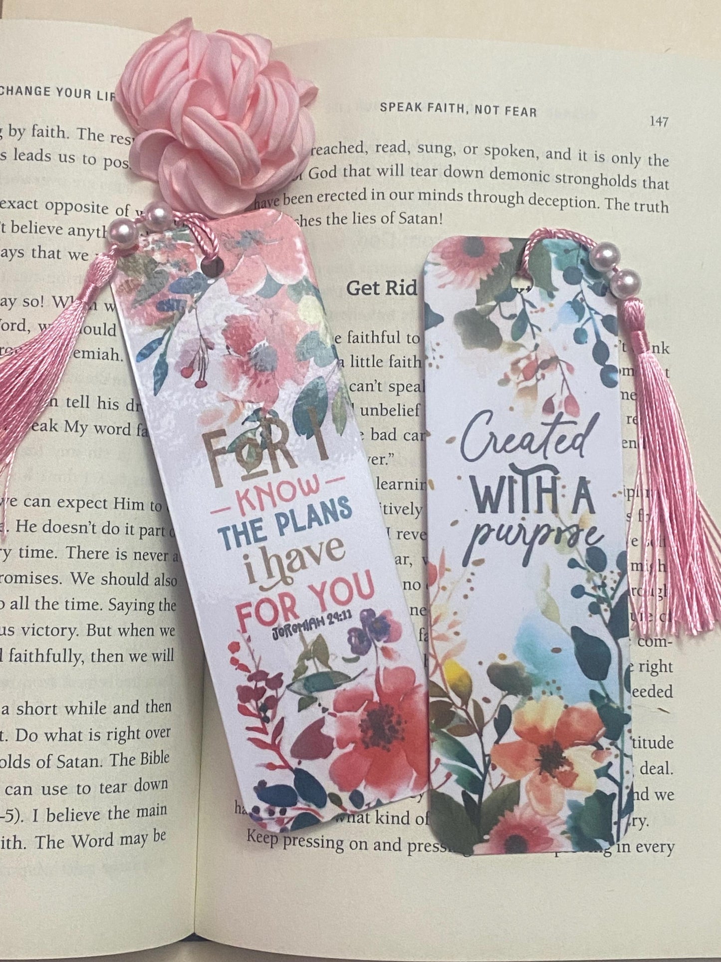 Inspirational Christian Bookmarks.