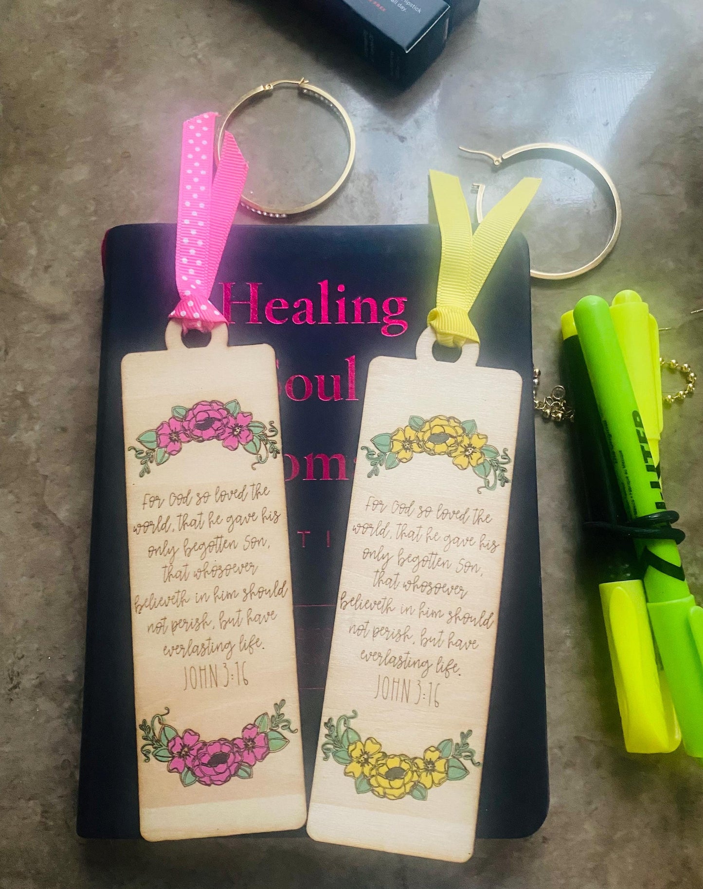 Faith in Every Page – John 3:16 Laser-Engraved Bookmark