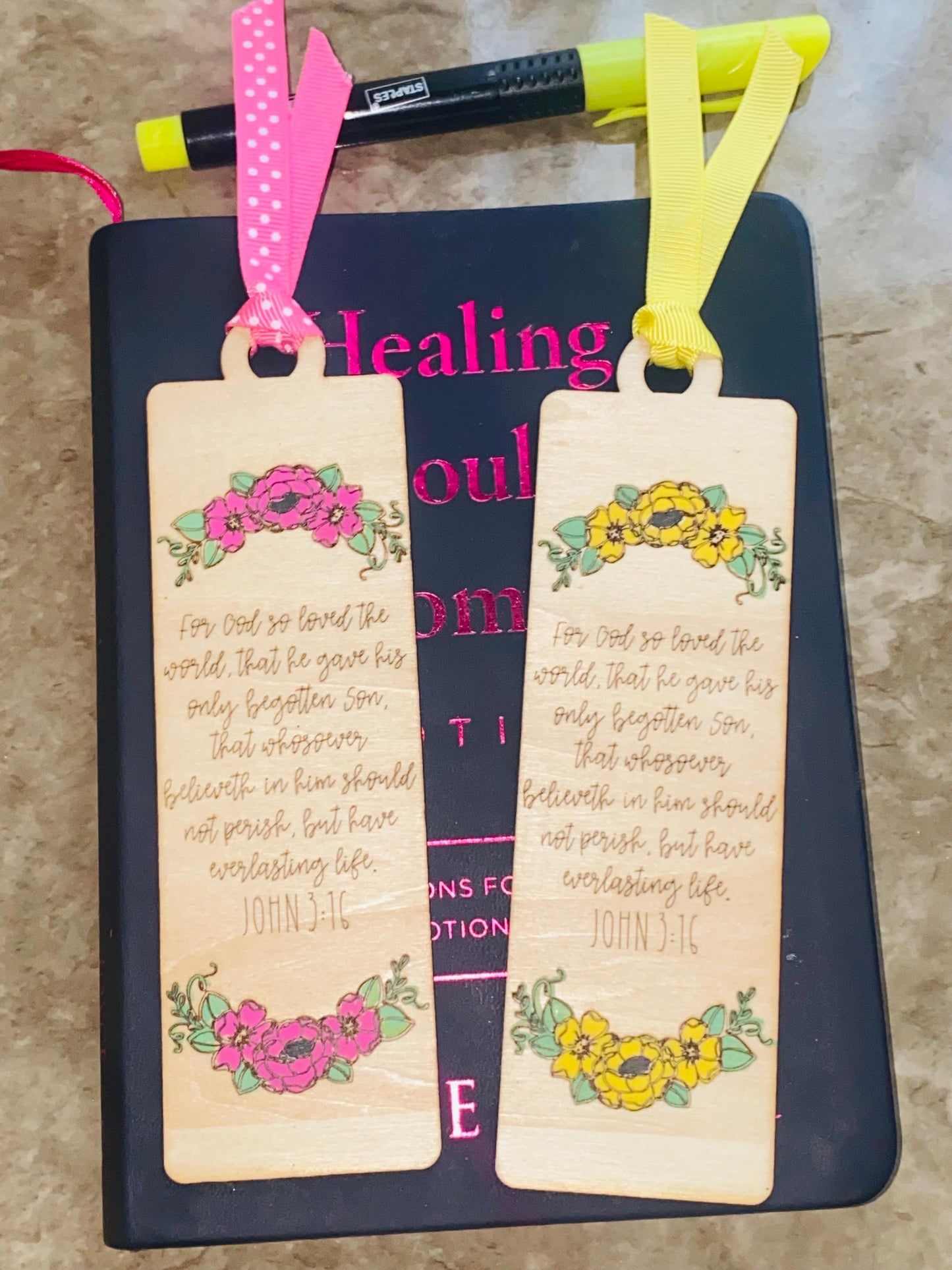 Faith in Every Page – John 3:16 Laser-Engraved Bookmark