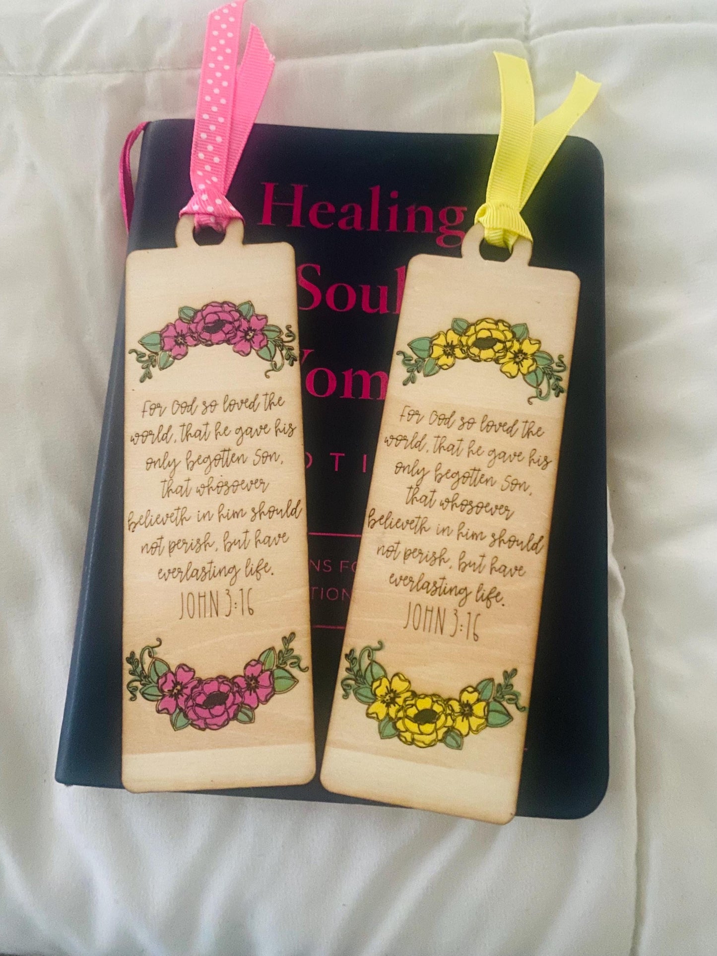 Faith in Every Page – John 3:16 Laser-Engraved Bookmark