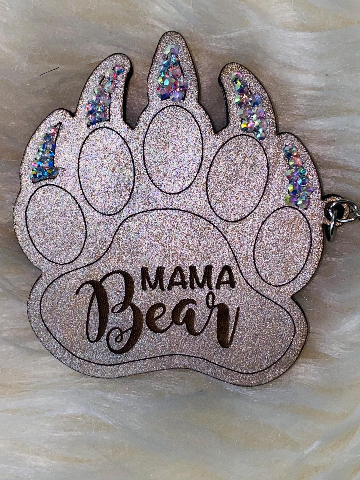 Mama bear rhinestone, mama bear gift, engraved keychain, mama bear keychain, Mother’s Day gift, mother present, gift for mom, mother gift, m