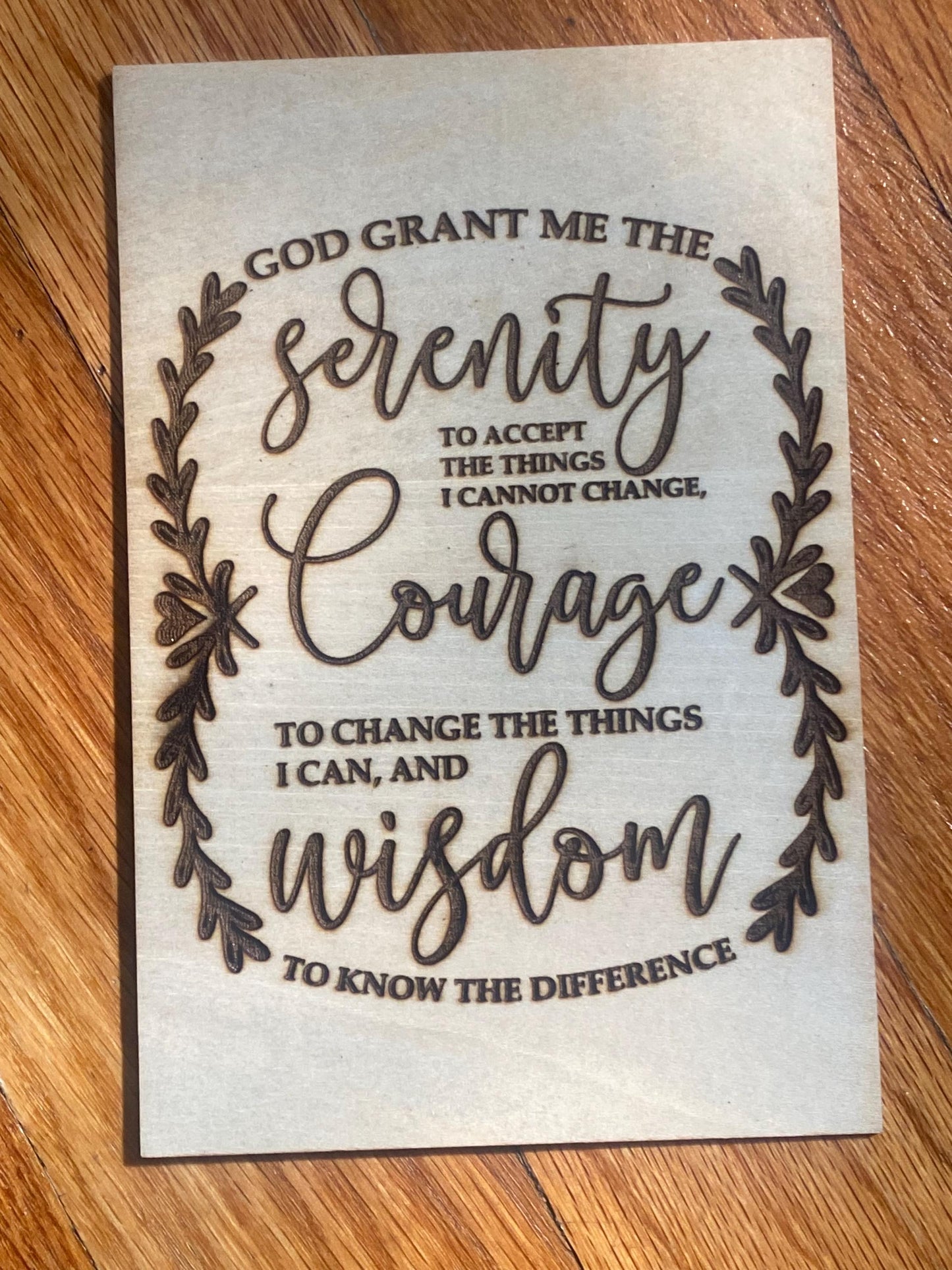 Serenity Prayer Plaque