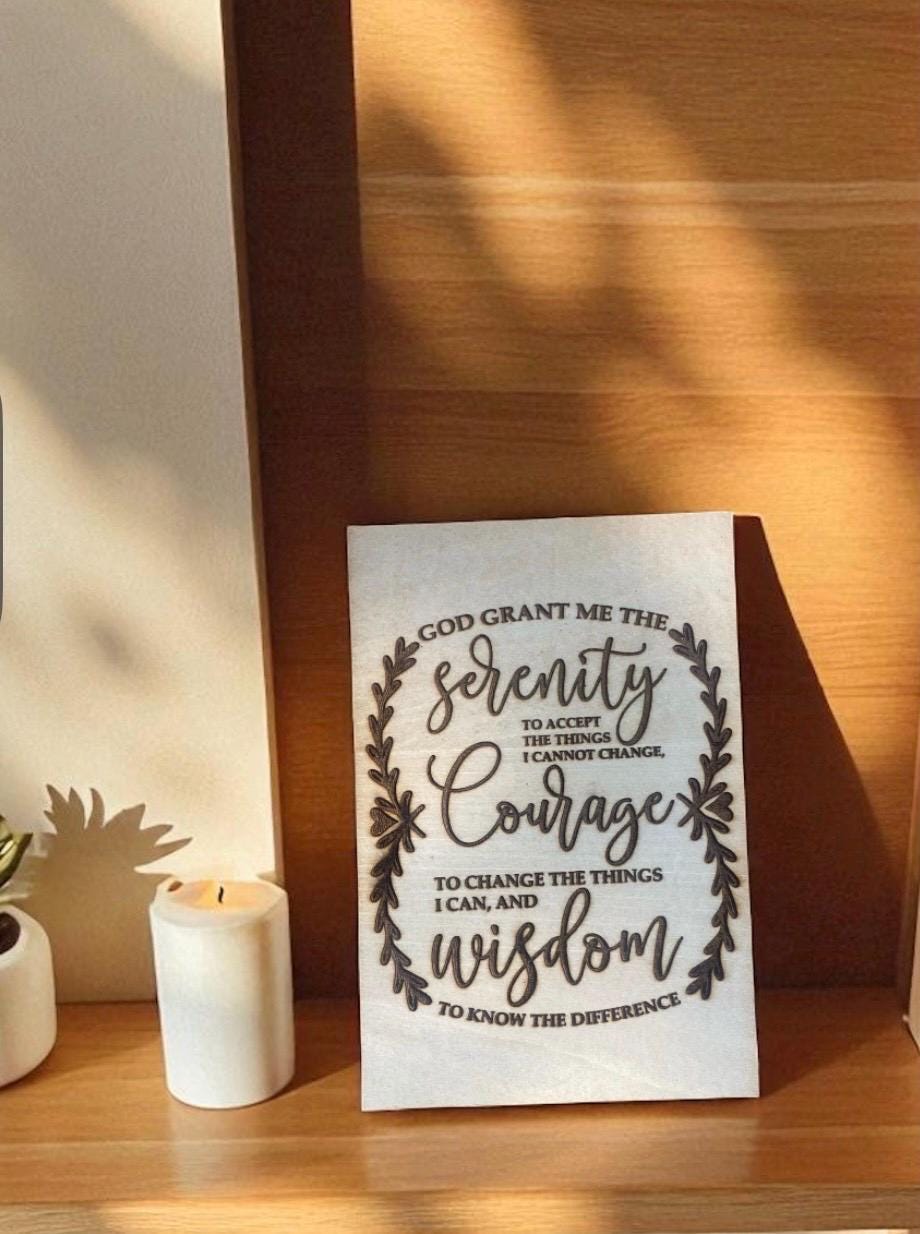 Serenity Prayer Plaque