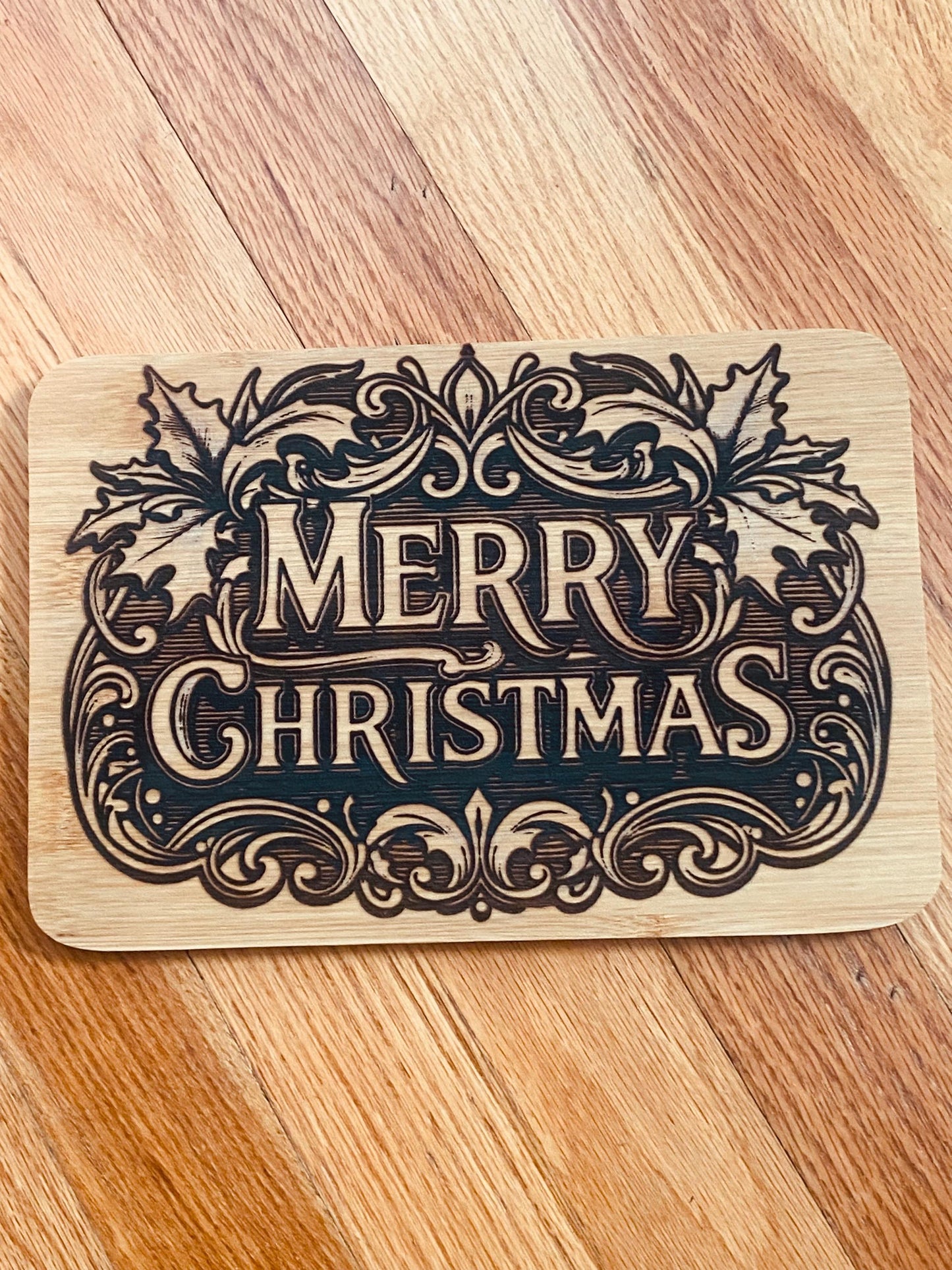 Christmas Laser Engraved Charcuterie Board