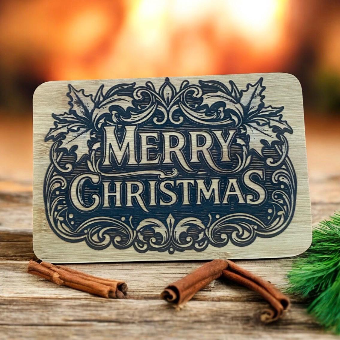 Christmas Laser Engraved Charcuterie Board